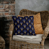 中世の海軍と金ゴールドの羽 クッション