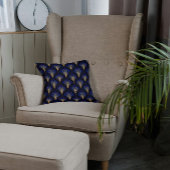 中世の海軍と金ゴールドの羽 クッション