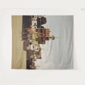 中世の港 タペストリー (正面(横))