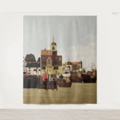 中世の港 タペストリー (正面)