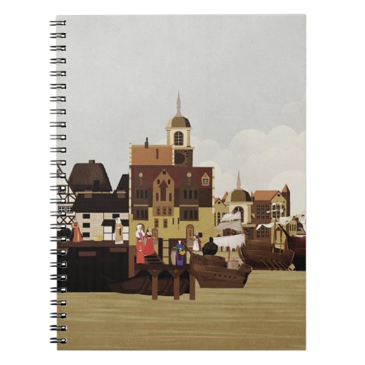 中世の港 ノートブック (正面)