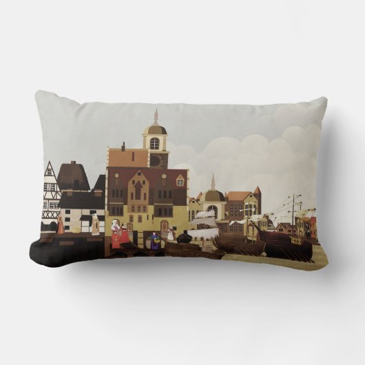 中世の港 ランバークッション (正面)