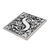 中世の照光文字S タイル (側面)