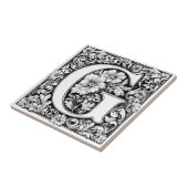 中世の照明付き文字G タイル (側面)