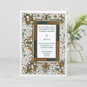 中世の照明結婚式招待状テンプレート 招待状 (スタンド正面)