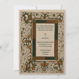 中世の照明結婚式招待状テンプレート 招待状