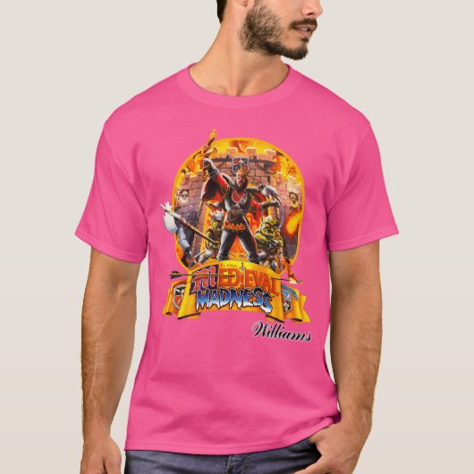 中世の狂気ピンボール Tシャツ (正面)
