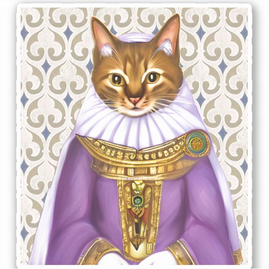 中世の猫娘 シール (正面)