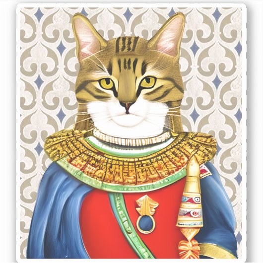 中世の猫王子 シール (正面)