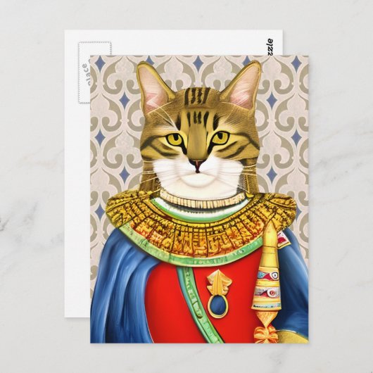 中世の猫王子 ポストカード (正面/裏面)