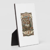 中世の猫 猫 中世の写本 ヴィンテージ フォトプラーク (側面)