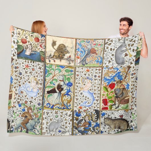 中世の獣医遊のミュージカル楽器 フリースブランケット (インサイチュ)