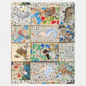 中世の獣医遊のミュージカル楽器 フリースブランケット (正面)