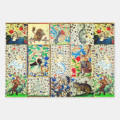 中世の獣医遊のミュージカル楽器 ラッピングペーパーシート (正面3)