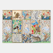 中世の獣医遊のミュージカル楽器 ラッピングペーパーシート (正面)