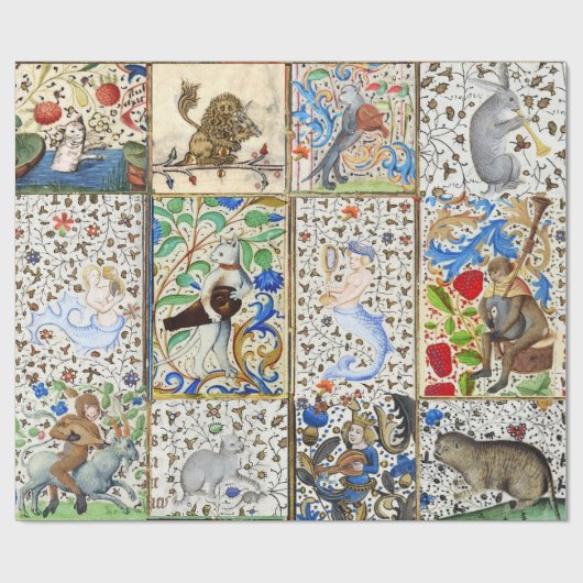 中世の獣医遊のミュージカル楽器 ラッピングペーパー (フラット)
