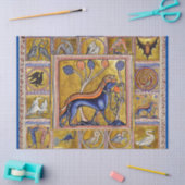 中世の獣医，狩り犬，森林動物 薄葉紙 (クラフト)