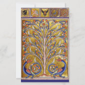 中世の獣医、生命の木の上の鳥、竜 便箋 (正面)