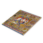 中世の獣族象コンバッティングスネーク・ドラゴン タイル (側面)