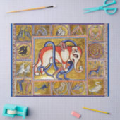 中世の獣族象コンバッティングスネーク・ドラゴン 薄葉紙 (クラフト)