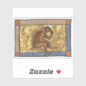 中世の獣猿c. 1270 シール (シート)