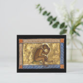 中世の獣猿c. 1270 ポストカード (スタンド正面)