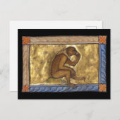 中世の獣猿c. 1270 ポストカード (正面/裏面)