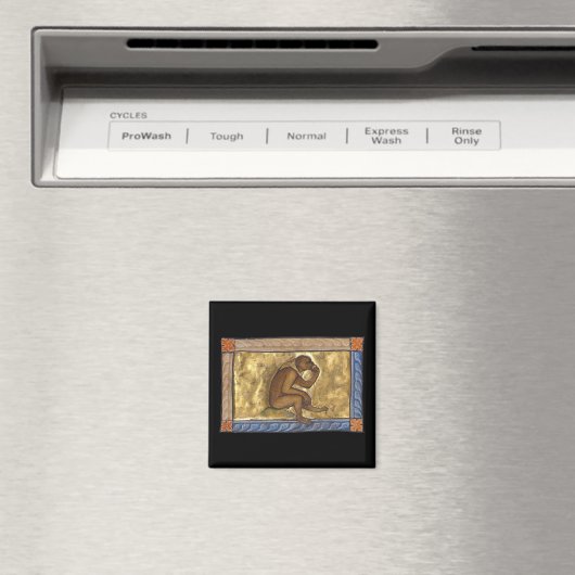 中世の獣猿c. 1270 マグネット (インサイチュ (食洗機))