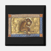 中世の獣猿c. 1270 マグネット (正面)