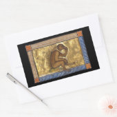 中世の獣猿c. 1270 長方形シール (封筒)