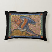 中世の獣竜c. 1270 アクセントクッション (裏面)