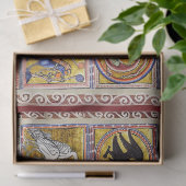 中世の獣類、クマ、森林動物 薄葉紙 (ギフト)