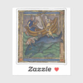 中世の獣鯨c. 1270 シール (シート)