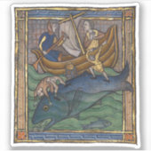 中世の獣鯨c. 1270 シール (正面)