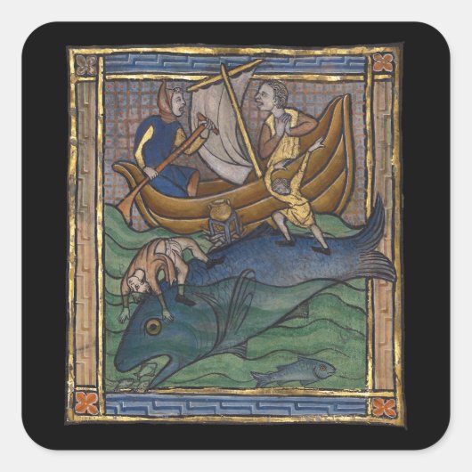 中世の獣鯨c. 1270 スクエアシール (正面)