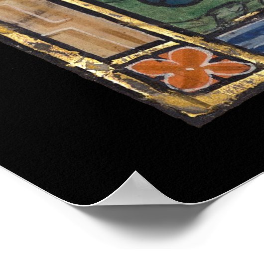 中世の獣鯨c. 1270 ポスター (角)