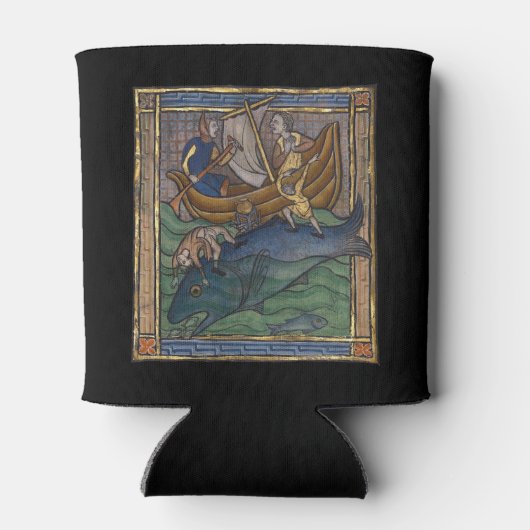 中世の獣鯨c. 1270 缶クーラー (裏面)