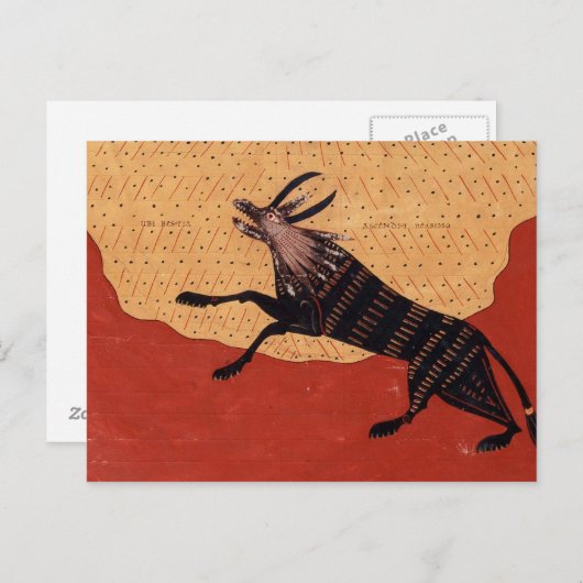 中世の獣 ポストカード (正面/裏面)