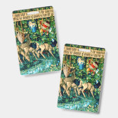 中世の王アーサー・ウィリアム・モリス バッジ (表裏)