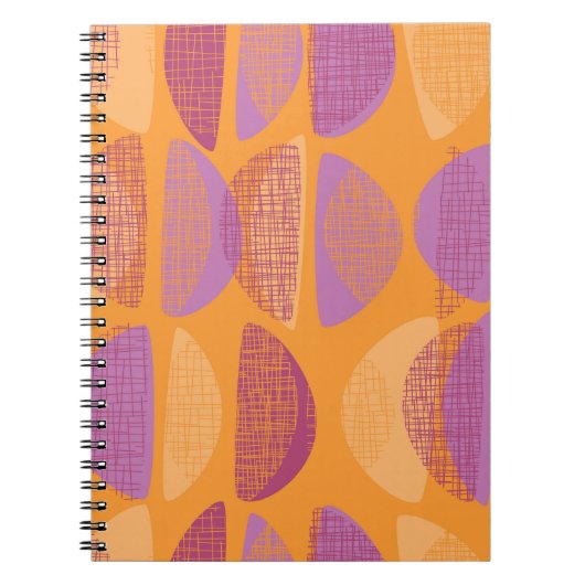 中世の現代風の図柄 ノートブック (正面)