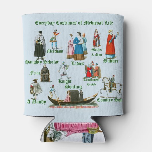 「中世の生活」 缶クーラー (裏面)