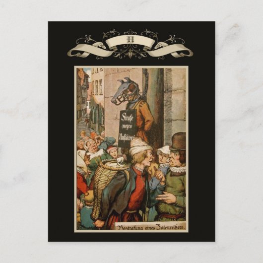 中世の町 ポストカード (正面)