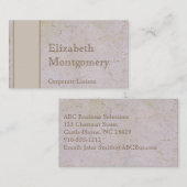 中世の石モダンプロフェッショナル名刺 名刺 (正面/裏面)