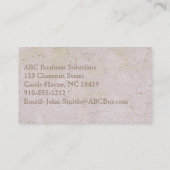 中世の石モダンプロフェッショナル名刺 名刺 (裏面)