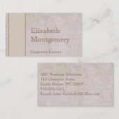 中世の石モダンプロフェッショナル名刺 名刺 (正面/裏面)