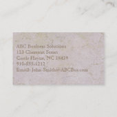 中世の石モダンプロフェッショナル名刺 名刺 (裏面)