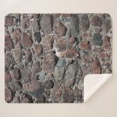 中世の石壁のテクスチャの背景概要、 シェルパブランケット (正面(横))