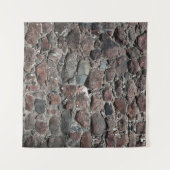 中世の石壁のテクスチャの背景概要、 タペストリー (正面(横))