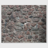 中世の石壁のテクスチャの背景概要、 ラッピングペーパー (フラット)