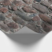 中世の石壁のテクスチャの背景概要、 ラッピングペーパー (角)